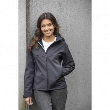 Logo trade promotional products picture of: Coltan women’s GRS recycled softshell jacket