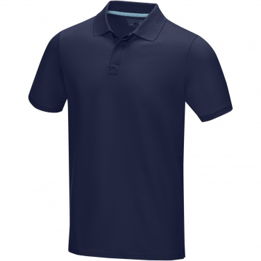 Logo trade promotional items image of: Graphite short sleeve men’s organic polo