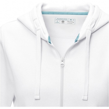 Logo trade corporate gifts picture of: Ruby women’s organic recycled full zip hoodie