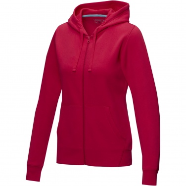 Logotrade advertising product picture of: Ruby women’s organic recycled full zip hoodie