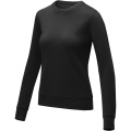 Zenon women’s crewneck sweater, Solid black