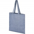 Pheebs 210 g/m² recycled tote bag 7L, Heather blue