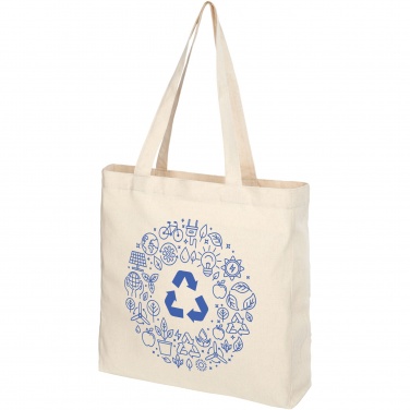 Logo trade promotional merchandise picture of: Pheebs 210 g/m² recycled gusset tote bag 13L