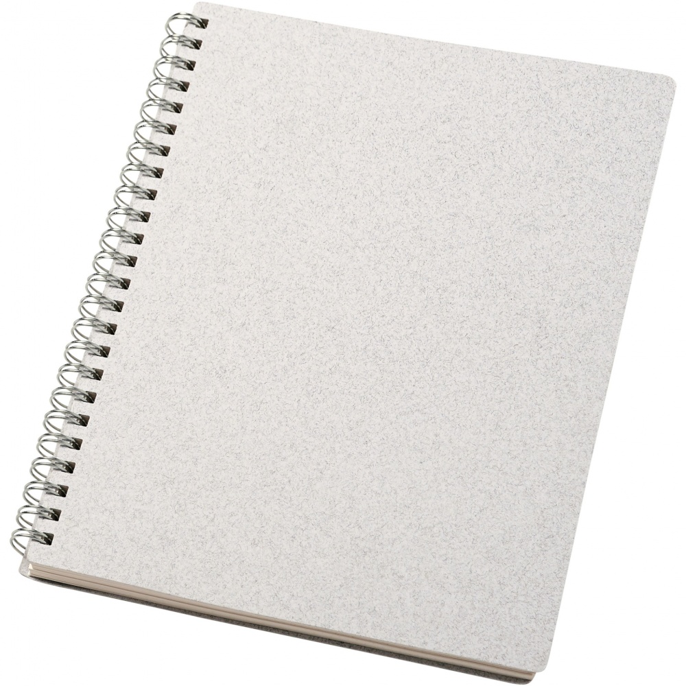 Logotrade promotional giveaway picture of: Bianco A5 size wire-o notebook