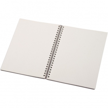 Logo trade promotional gift photo of: Bianco A5 size wire-o notebook