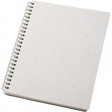 Logo trade promotional merchandise image of: Bianco A5 size wire-o notebook