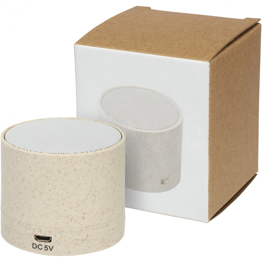 Logo trade promotional merchandise picture of: Kikai wheat straw Bluetooth® speaker