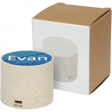 Logo trade promotional merchandise picture of: Kikai wheat straw Bluetooth® speaker