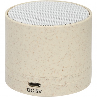 Logo trade promotional items image of: Kikai wheat straw Bluetooth® speaker