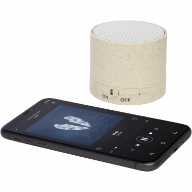 Logotrade promotional item picture of: Kikai wheat straw Bluetooth® speaker