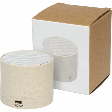 Logotrade corporate gifts photo of: Kikai wheat straw Bluetooth® speaker