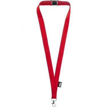 Logotrade promotional merchandise picture of: Tom recycled PET lanyard with breakaway closure