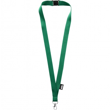 Logo trade promotional gift photo of: Tom recycled PET lanyard with breakaway closure