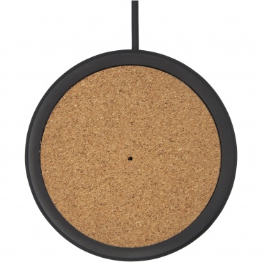 Logotrade promotional products photo of: Kivi 10W limestone/cork wireless charging pad