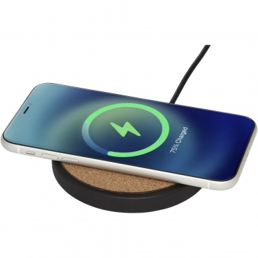 Logo trade advertising product photo of: Kivi 10W limestone/cork wireless charging pad