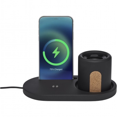 Logo trade promotional products image of: Klip 5W wireless charging desk organizer