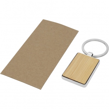 Logotrade promotional products photo of: Neta bamboo rectangular keychain