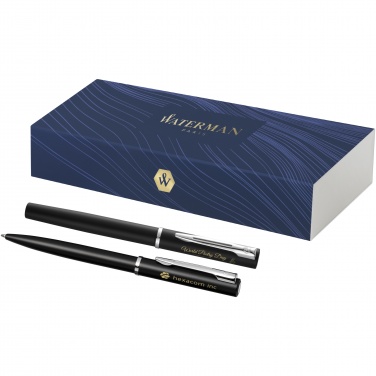 Logo trade advertising products picture of: Waterman Allure ballpoint and rollerball pen set