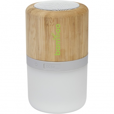 Logotrade promotional gift picture of: Aurea bamboo Bluetooth® speaker with light 