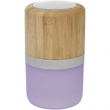 Logotrade promotional merchandise photo of: Aurea bamboo Bluetooth® speaker with light 