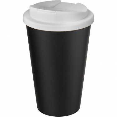 Logo trade business gifts image of: Americano® Eco 350 ml recycled tumbler with spill-proof lid