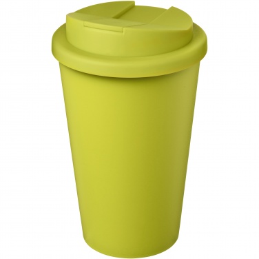 Logo trade business gifts image of: Americano® Eco 350 ml recycled tumbler with spill-proof lid