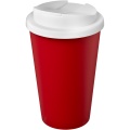 Americano® Eco 350 ml recycled tumbler with spill-proof lid, Red / White