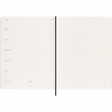 Logotrade promotional merchandise picture of: Moleskine soft cover 12 month weekly XL planner