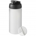 Baseline Plus 500 ml shaker bottle, Solid black / Frosted clear