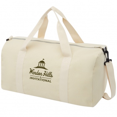 Logotrade corporate gifts photo of: Pheebs 450 g/m² recycled cotton and polyester duffel bag 24L