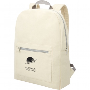 Logotrade promotional giveaway picture of: Pheebs 450 g/m² recycled cotton and polyester backpack 10L