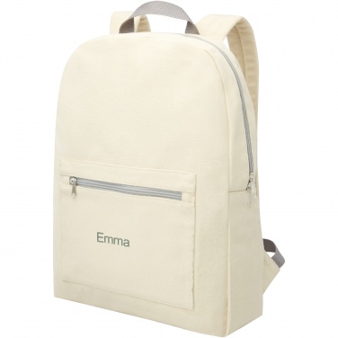 Logotrade promotional item image of: Pheebs 450 g/m² recycled cotton and polyester backpack 10L