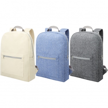 Logo trade corporate gifts image of: Pheebs 450 g/m² recycled cotton and polyester backpack 10L