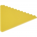 Frosty triangular recycled plastic ice scraper, Yellow