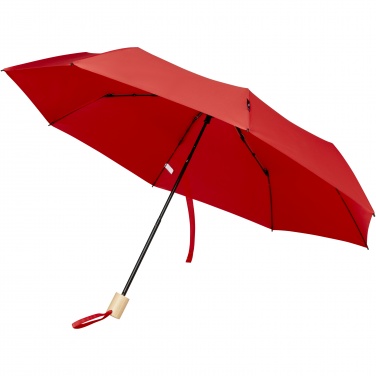 Logotrade promotional giveaway image of: Birgit 21'' foldable windproof recycled PET umbrella