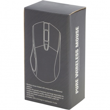 Logo trade promotional gift photo of: Pure wireless mouse with antibacterial additive