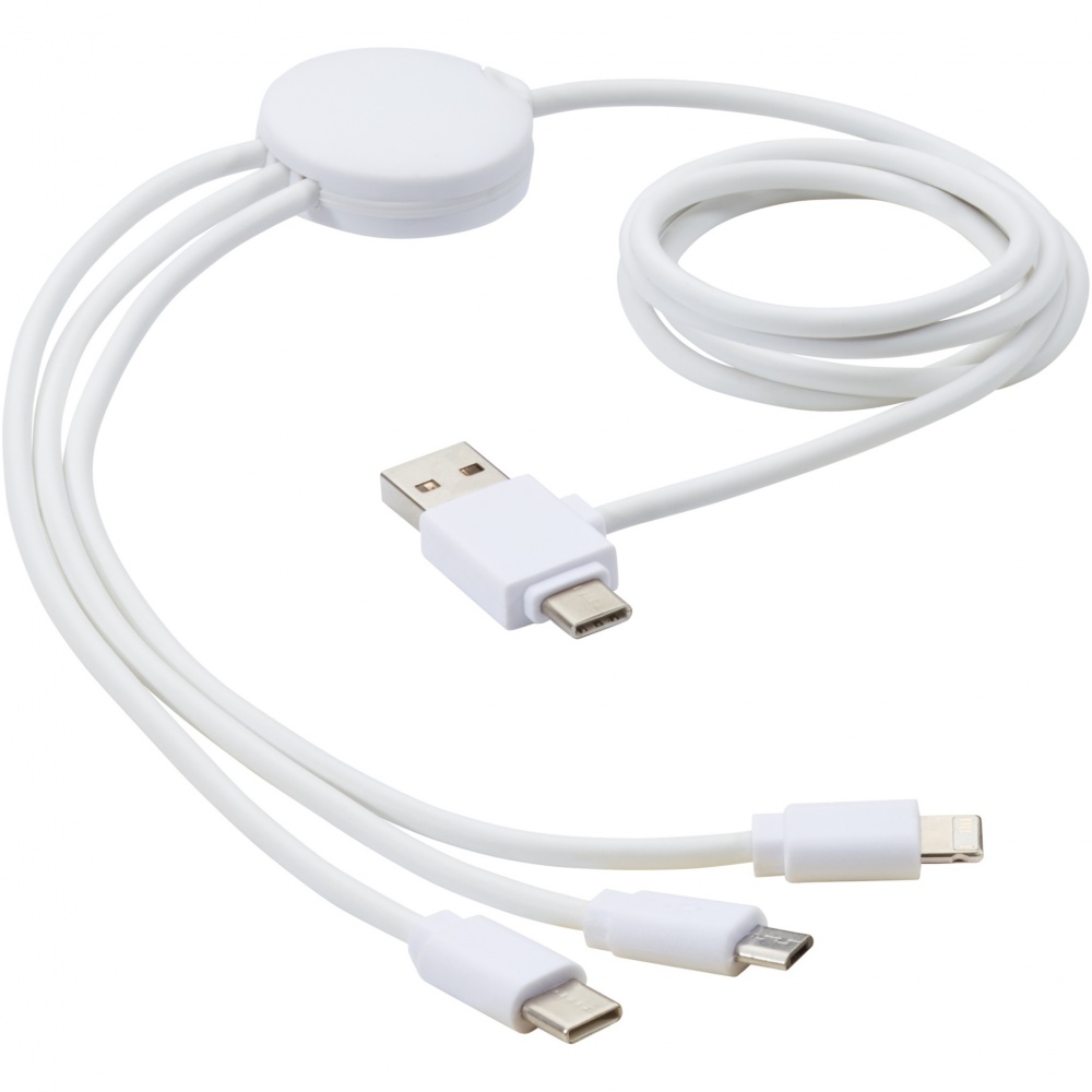 Logotrade promotional merchandise image of: Pure 5-in-1 charging cable with antibacterial additive