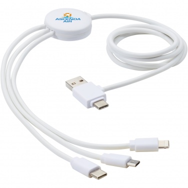 Logo trade promotional products image of: Pure 5-in-1 charging cable with antibacterial additive