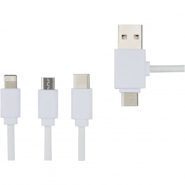 Logo trade promotional gifts image of: Pure 5-in-1 charging cable with antibacterial additive