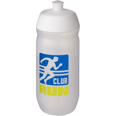 Logo trade advertising product photo of: HydroFlex™ Clear 500 ml squeezy sport bottle