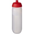 HydroFlex™ Clear 750 ml squeezy sport bottle, Red / Frosted clear