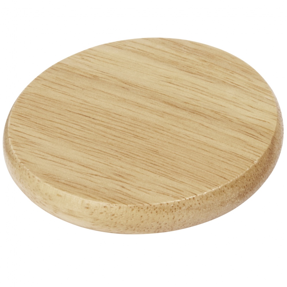 Logo trade promotional giveaway photo of: Scoll wooden coaster with bottle opener