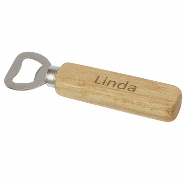 Logo trade promotional products image of: Brama wooden bottle opener