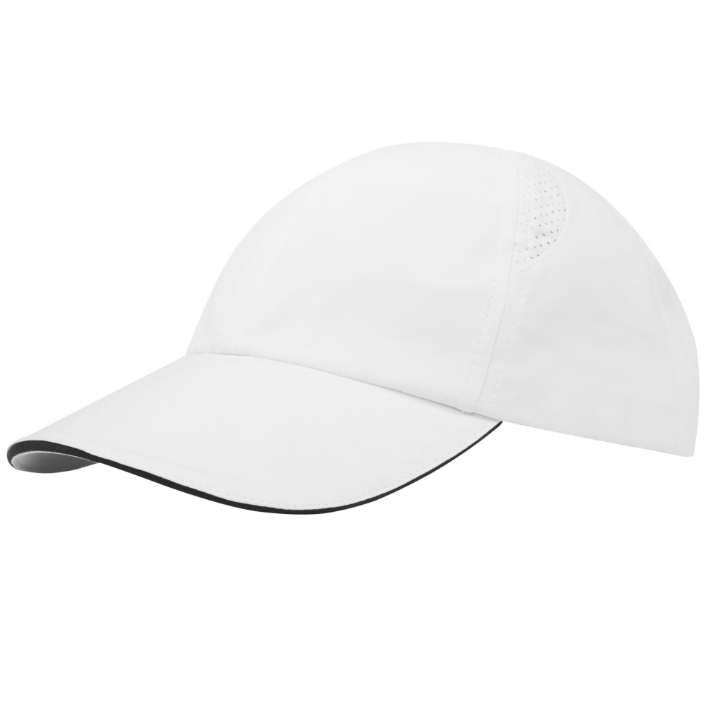 Logo trade promotional items picture of: Morion 6 panel GRS recycled cool fit sandwich cap