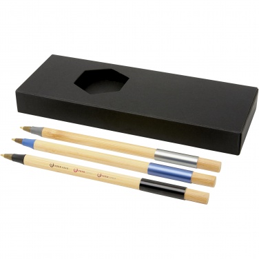 Logo trade advertising product photo of: Kerf 3-piece bamboo pen set