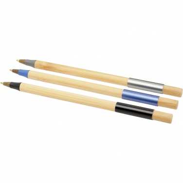 Logo trade promotional gifts image of: Kerf 3-piece bamboo pen set