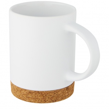 Logo trade promotional gifts image of: Neiva 425 ml ceramic mug with cork base