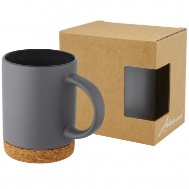 Logo trade promotional product photo of: Neiva 425 ml ceramic mug with cork base