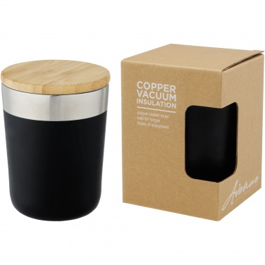 Logo trade promotional products picture of: Lagan 300 ml stainless steel tumbler with bamboo lid