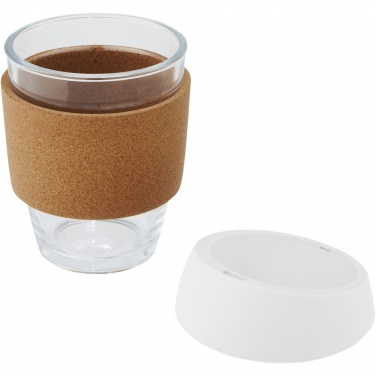 Logo trade promotional items picture of: Lidan 360 ml borosilicate glass tumbler with silicone lid